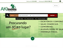 Tablet Screenshot of imobiliariaaki.com.br